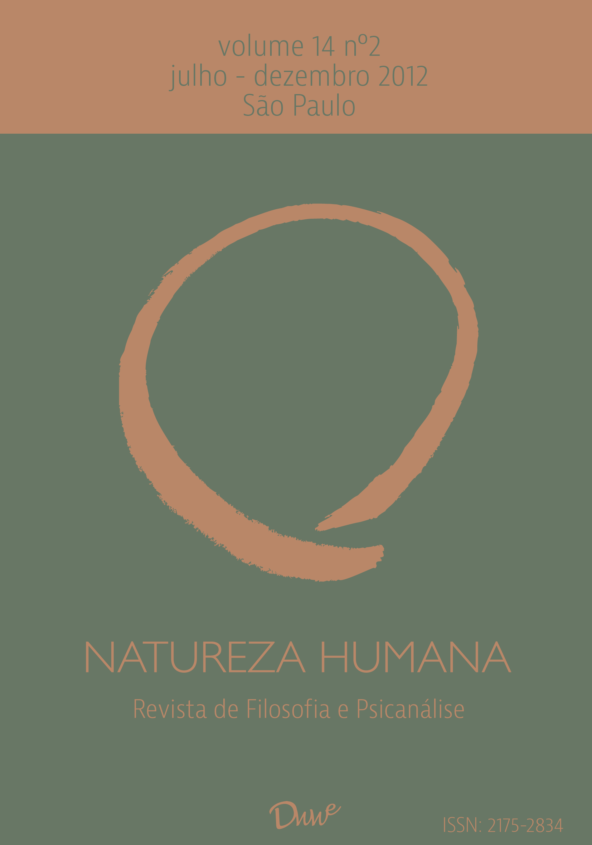 					Visualizar v. 14 n. 2 (2012): Natureza Humana
				